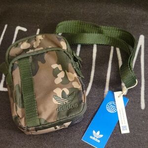 Adidas Green Camouflage Crossbody Bag